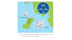 Map of Aseng Gas Monetization Project assets Map of Aseng Gas Monetization Project assets