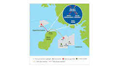Map of Aseng Gas Monetization Project assets Map of Aseng Gas Monetization Project assets