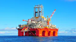 Transocean Barents harsh-environment semisubmersible drilling rig Transocean Barents harsh-environment semisubmersible drilling rig
