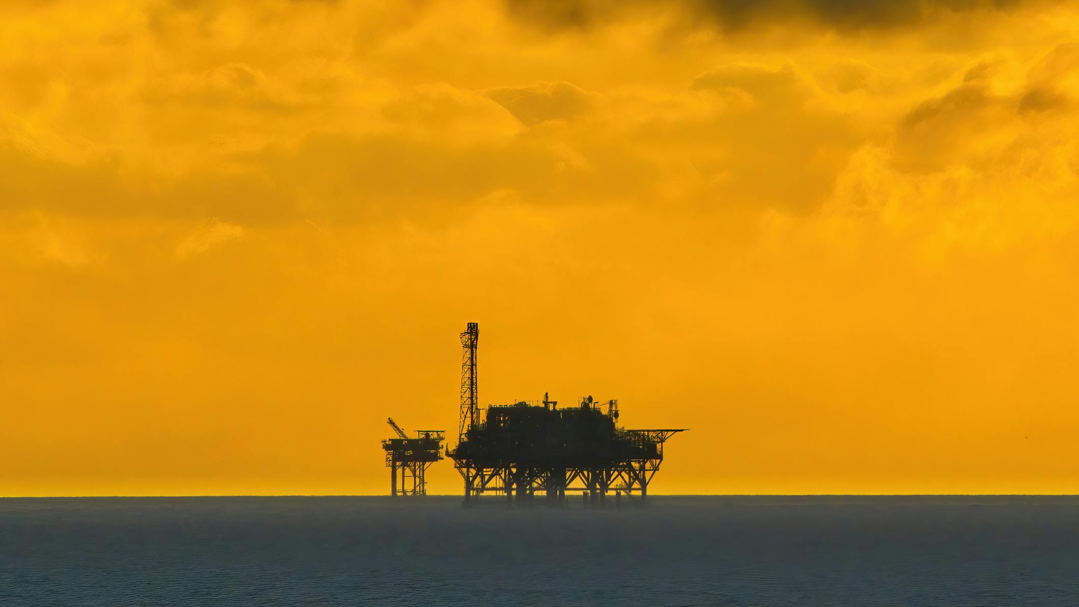 Oil and gas drilling operations offshore US Gulf of Mexico