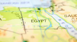Egypt in focus on map Egypt in focus on map