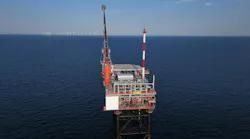 N05-A platform offshore in the North Sea N05-A platform offshore in the North Sea