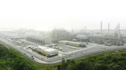 Long Son Petrochemicals' manufacturing complex on Long Son Island Long Son Petrochemicals' manufacturing complex on Long Son Island