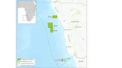 Exploration block map offshore Namibia Exploration block map offshore Namibia