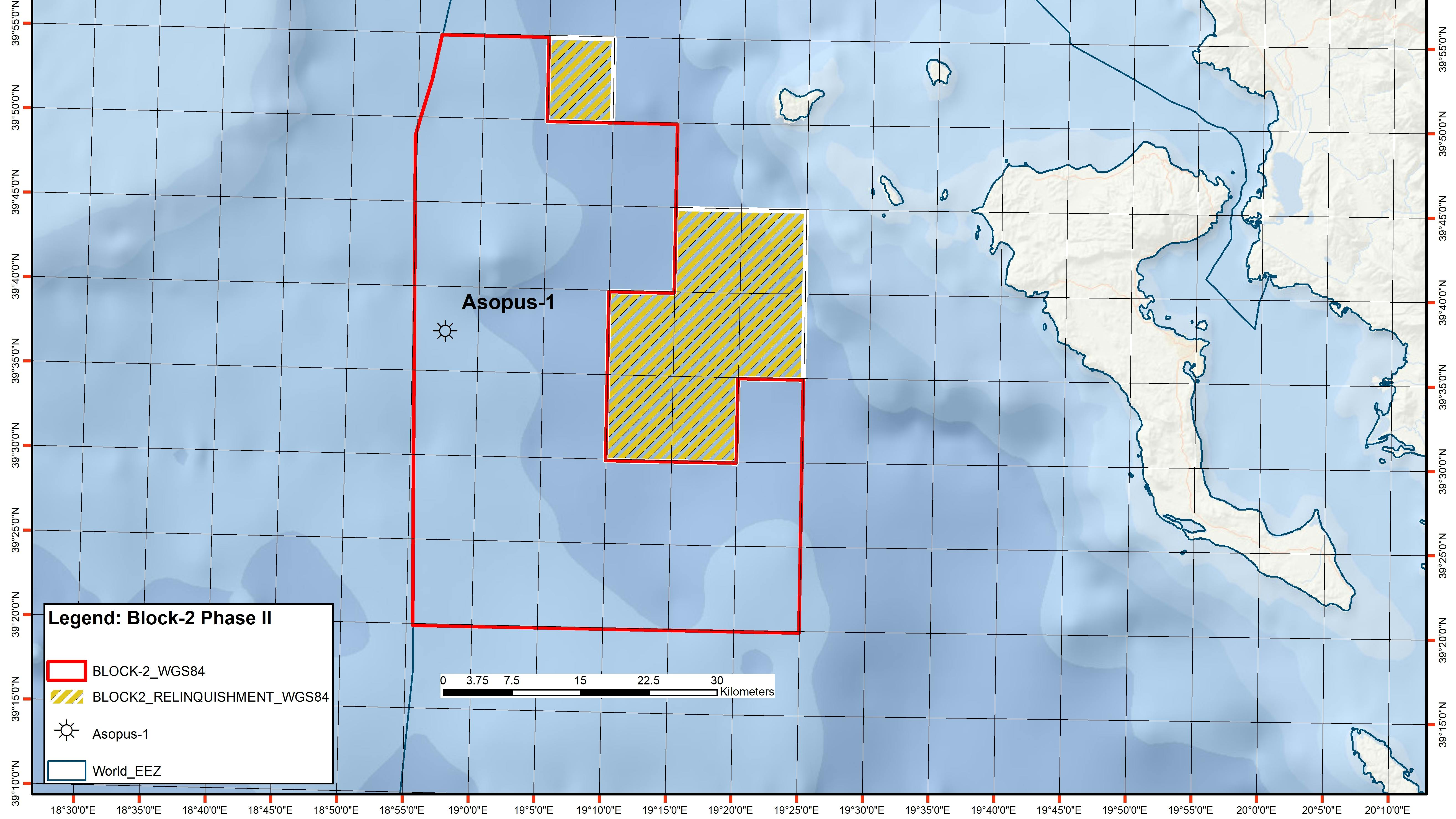 Block 2 in the Northwestern Ionian Sea