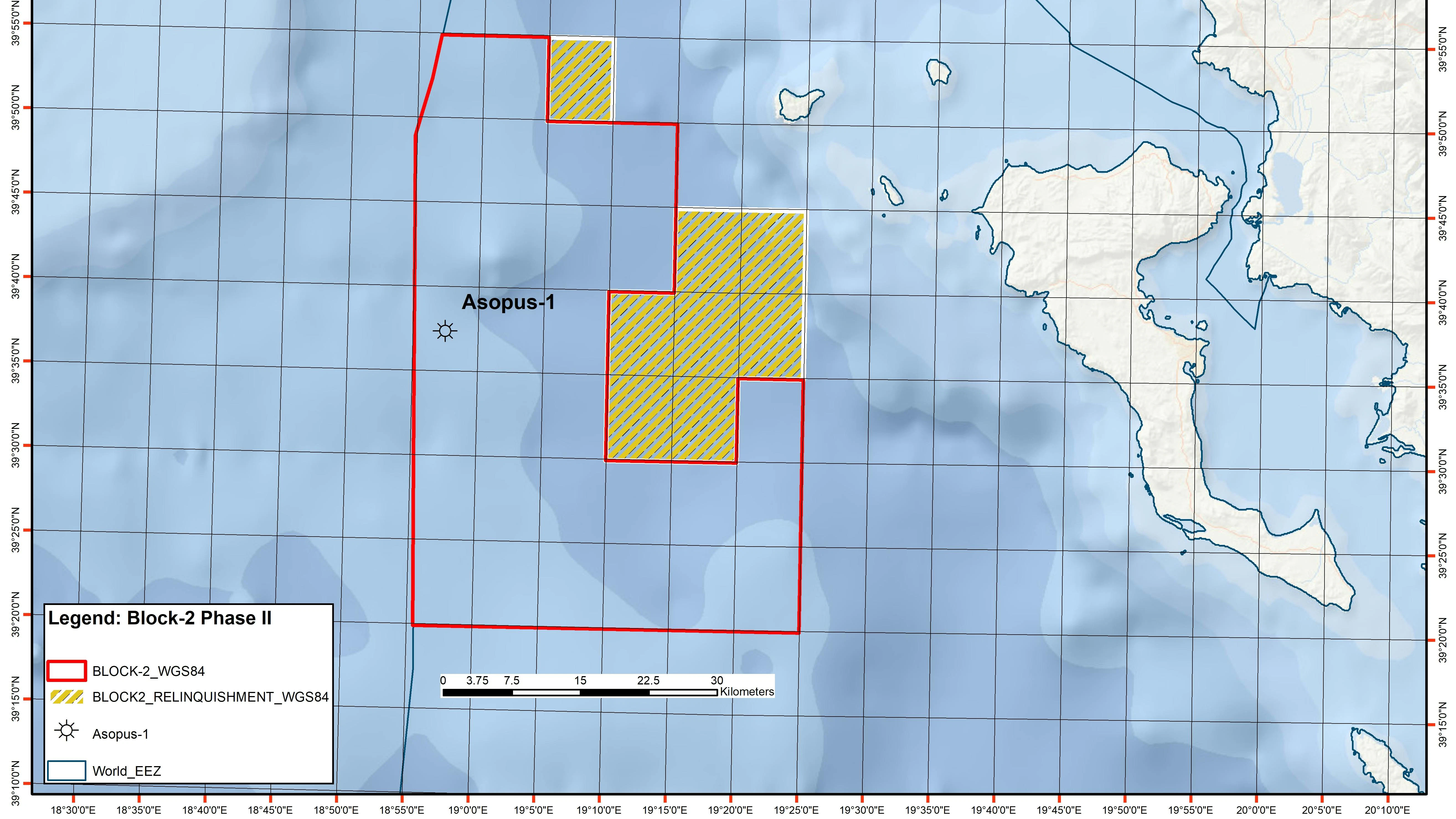 Block 2 in the Northwestern Ionian Sea
