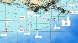 Renaissance Offshore Gulf of Mexico Shelf asset map Renaissance Offshore Gulf of Mexico Shelf asset map