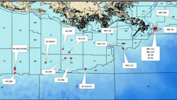 Renaissance Offshore Gulf of Mexico Shelf asset map Renaissance Offshore Gulf of Mexico Shelf asset map