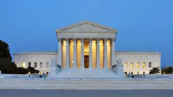 Supreme Court building at dusk in Washington, DC, USA. Supreme Court building at dusk in Washington, DC, USA.