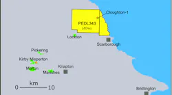 Map showing PEDL343 in the UK Map showing PEDL343 in the UK