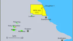 Map showing PEDL343 in the UK Map showing PEDL343 in the UK
