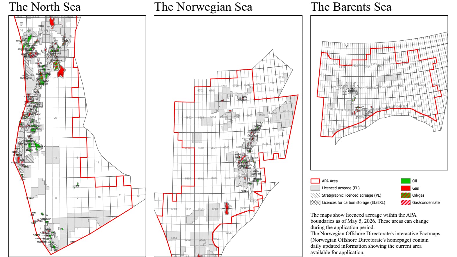 Awards in Predefined Areas map 2026
