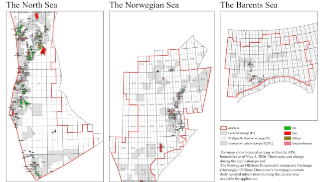 Awards in Predefined Areas map 2026