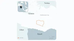 Map of area of cooperation offshore Egypt Map of area of cooperation offshore Egypt