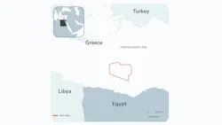 Map of area of cooperation offshore Egypt Map of area of cooperation offshore Egypt