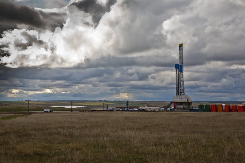 Drilling rig in North Dakota