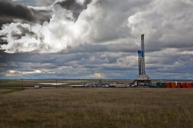 Drilling rig in North Dakota
