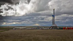 Drilling rig in North Dakota Drilling rig in North Dakota