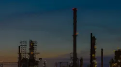 Refining infrastructure at night Refining infrastructure at night
