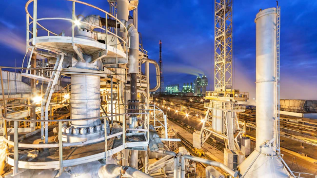 Chemical plant for production of ammonia and nitrogen fertilization under night sky