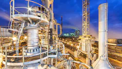 Chemical plant for production of ammonia and nitrogen fertilization under night sky Chemical plant for production of ammonia and nitrogen fertilization under night sky