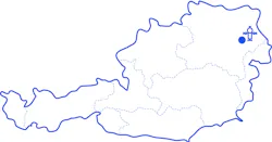 Map showing location of Wittau gas field onshore Austria Map showing location of Wittau gas field onshore Austria