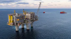 Equinor-operated Troll field oil and gas platform Equinor-operated Troll field oil and gas platform