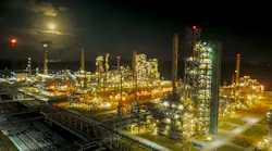 Refinery operations at night Refinery operations at night