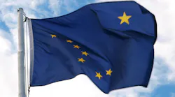 Flag of Alaska in wind, yellow stars on blue background Flag of Alaska in wind, yellow stars on blue background