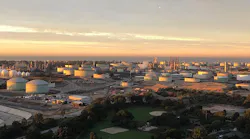 Chevron El Segundo, Calif., refinery at sunrise Chevron El Segundo, Calif., refinery at sunrise