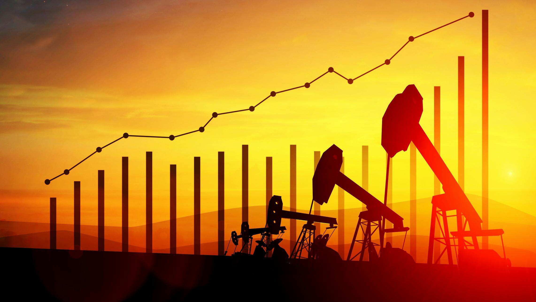 Oil production, chart