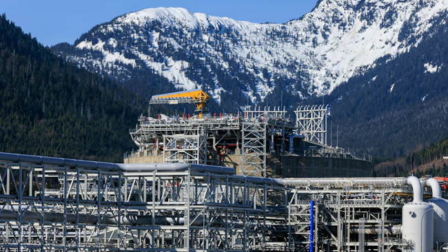 LNG Canada site in Kitimat, BC, April 2026