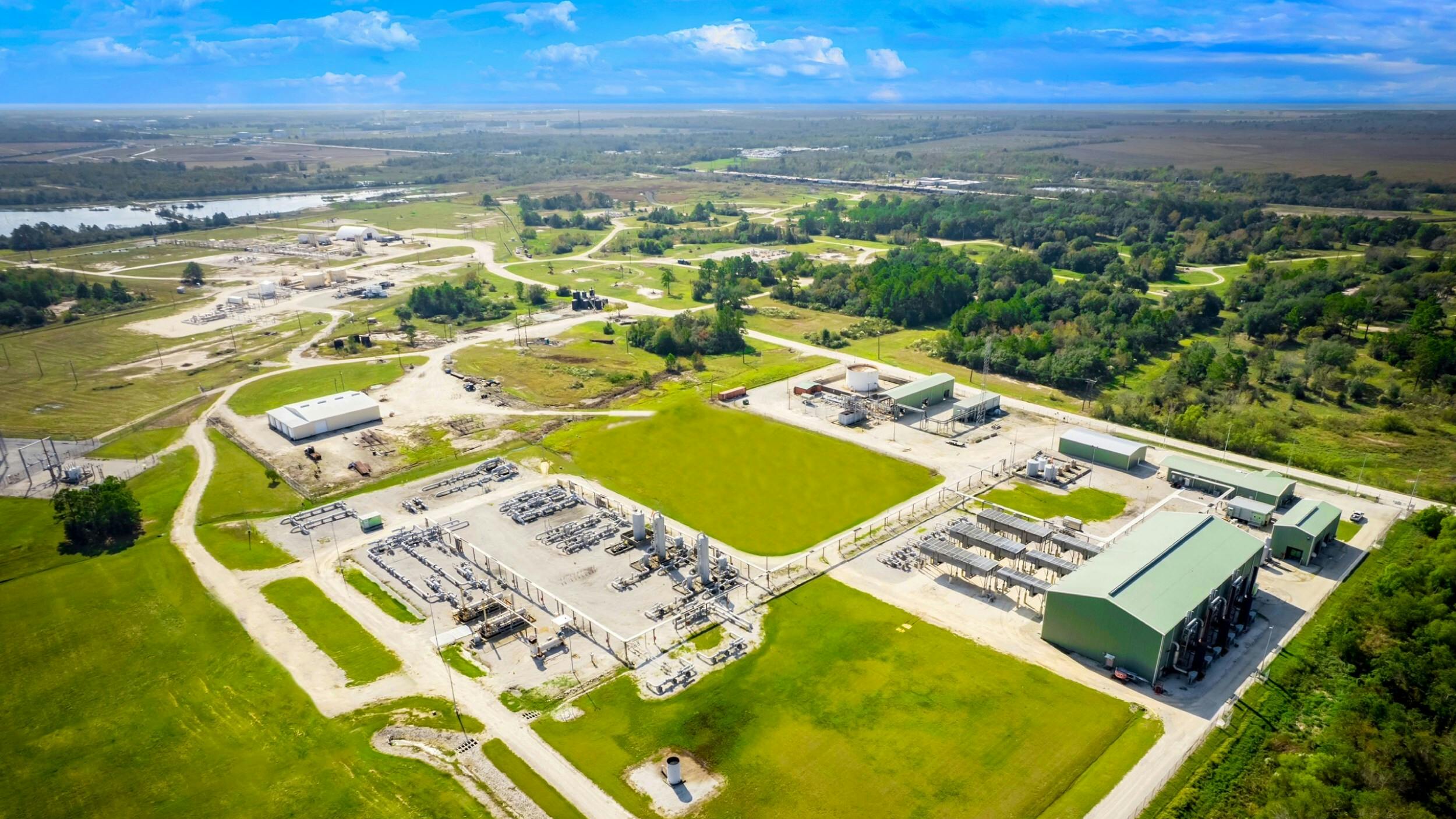 Rendering of natural gas storage infrastructure