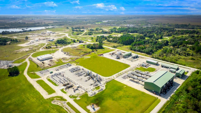 Rendering of natural gas storage infrastructure