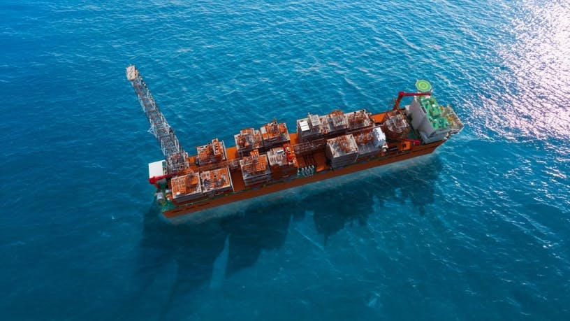 Floating liquefied natural gas vessel