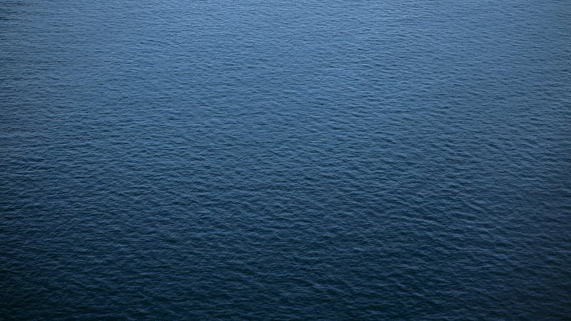 Deep blue open water