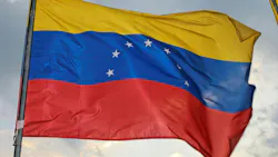 Venezuelan flag blowing in wind Venezuelan flag blowing in wind