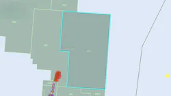 Map showing location of production license 1153, North Sea Map showing location of production license 1153, North Sea
