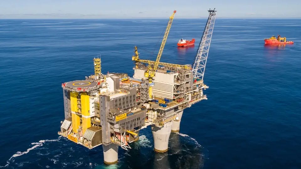 Troll A platform in the North Sea