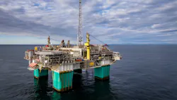 Gjøa semi-submersible platform