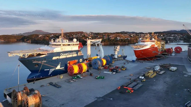 Ocean Installer vessels shown docked