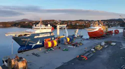 Ocean Installer vessels shown docked