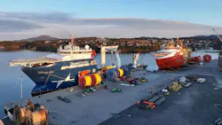 Ocean Installer vessels shown docked