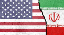 US and Iran flags