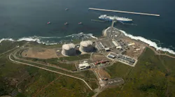 LNG export infrastructure on Mexico coastline