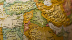 Map showing Iraq and surrounding region