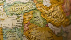 Map showing Iraq and surrounding region
