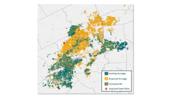 Map showing both Magnolia and WildFire Energy oil and gas assets on Texas map.