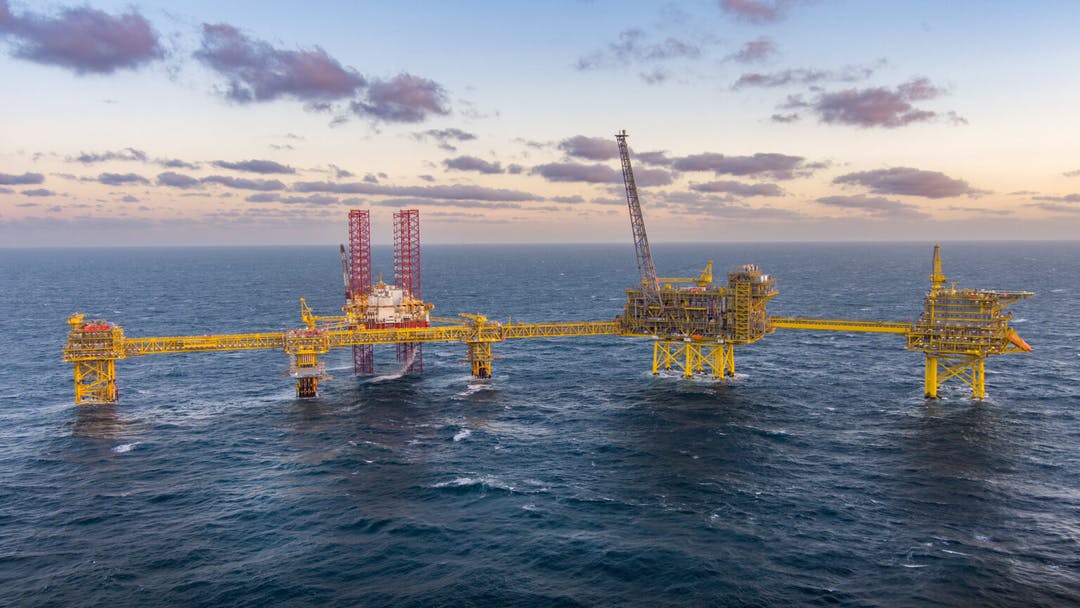 Tyra offshore gas installation hub