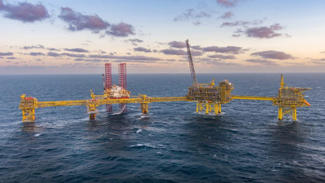 Tyra offshore gas installation hub